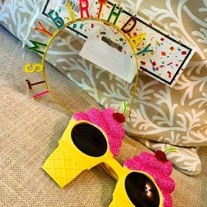 Birthday Fun!! Head band and Ice cream glasses